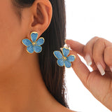 Fashion Personalized Flower Earrings For Women – Stylish Gifts — 5