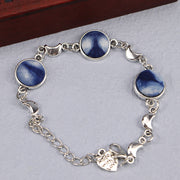 Ethnic Blue Dyed Tie-dye Bracelet Hand-stitched – Jewelry Gift Ideas — 9
