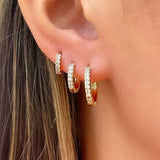 Korean-style Micro-paved Diamond Earrings Minimalist – Stylish Gifts — 2