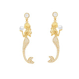 Silver Needle Mermaid Earrings Exquisite Super – Small Gift Ideas — 5
