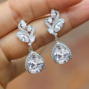 Fashion Pear Shaped Water Drop Zircon Women's Earrings – Stylish Gifts — 4