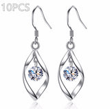 Zircon Reduction Silver Earrings – Stylish Gifts — 3