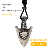 Vintage Nordic Arrow Titanium Steel Necklace – Jewelry Gift Ideas — 2