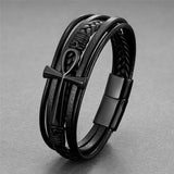 Men's Fashion Multi-layer Braided Leather Bracelet – Stylish Gifts — 3