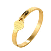 Men's And Women's Fashion Letters Peach Heart Ring – Stylish Gifts — 6