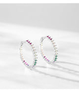 S925 Sterling Silver Color Zircon Earrings – Gift Ideas — 8