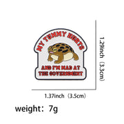 Frog Quotation Brooch Cartoon Golden M Badge – Jewelry Gift Ideas — 6