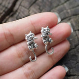 Kitten Interspersed Earrings Personality Hanging – Cat Lover Gifts — 5