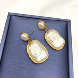 Spring And Summer Baroque Pearl Earrings Geometric – Thoughtful Gifts — 5