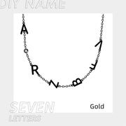 Stainless Steel 26 Alphabet Name Necklace – Jewelry Gift Ideas — 6