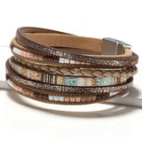 Bead Women's Leather Multi-layer Handmade Braided – Gifts for Her — 5
