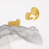 Geometric Round Frosted Ring Female Irregular Cold – Gifts for Her — 3