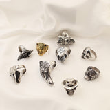 Personality Skull Men's Retro Punk Trendy Hand Ring – Gifts for Him — 6
