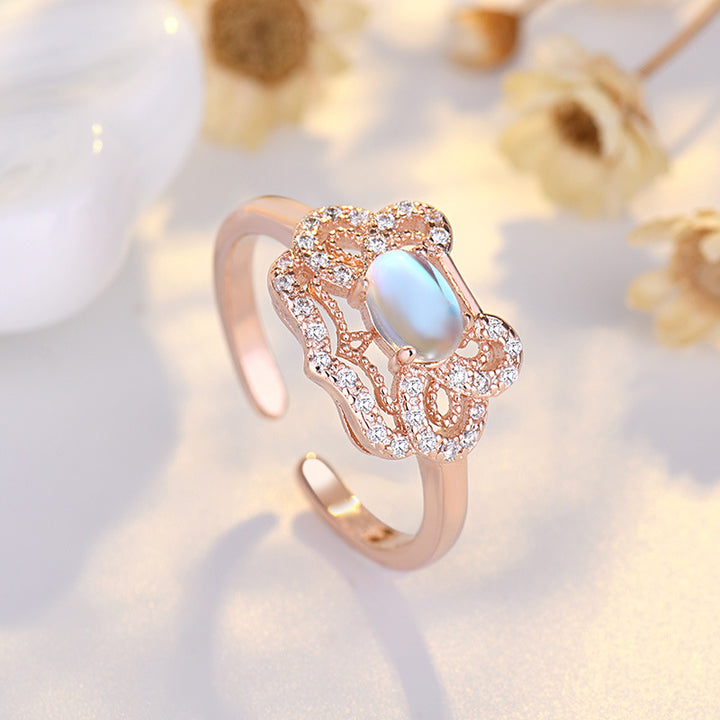 Fashion Moonstone Korean Style Women's Ring – Stylish Gifts — 1