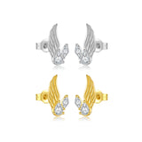 S925 Sterling Silver Wings Water Drop Ear Studs – Useful Gifts — 4