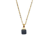 Cut Natural Necklace With Original Stone Pendant – Jewelry Gift Ideas — 18
