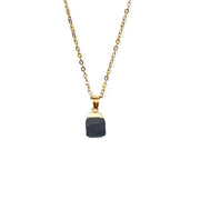 Cut Natural Necklace With Original Stone Pendant – Jewelry Gift Ideas — 18