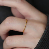Non-fading Diamond In The Debris Japanese Ring Simple – Surprise Gifts — 4