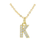 English Letter Necklace Micro Inlaid Zircon – Jewelry Gift Ideas — 9