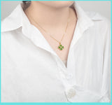 Clover Emerald Tourmaline Pendant Vintage Petal – Jewelry Gift Ideas — 6