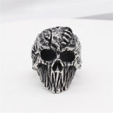 Ornaments Mummy Skull Men's Titanium Steel Ring – Gifts for Him — 2