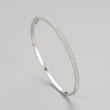 S925 Sterling Silver Bracelet Female Opening Oval – Jewelry Gift Ideas — 1
