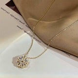 Retro Magnetic Folding Heart Shaped Four Leaf – Jewelry Gift Ideas — 5