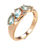 Fashionable Rose Gold Zircon Women's Ring – Gifts for Her — 4