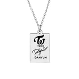 KPOP TWICE Member Signature Stainless Steel – Jewelry Gift Ideas — 11
