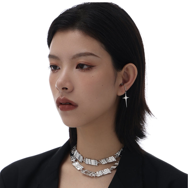 Plate Nail Necklace Unisex Style Clavicle Chain – Jewelry Gift Ideas — 1