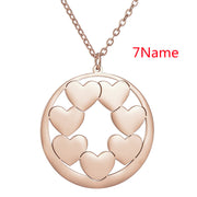 Hollow Heart Round Card Carved Pendant – Jewelry Gift Ideas — 11