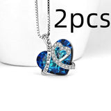 Ocean Heart Peach Heart Clavicle Necklace – Jewelry Gift Ideas — 7