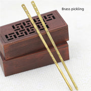 150MM Pure Copper Embossed Flat Hairpin – Birthday Gifts — 3