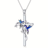 Female Hummingbird Pendant Necklace – Jewelry Gift Ideas — 11