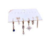 Zircon Earrings Senior Sense Blue Water Drop Set – Practical Gifts — 2
