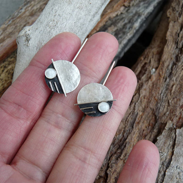 Retro Disc Two-color Simple Women's Earrings – Gifts for Her — 1