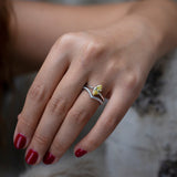 Silver Horse Eye Ring Artificial Sapphire – Meaningful Gifts — 7