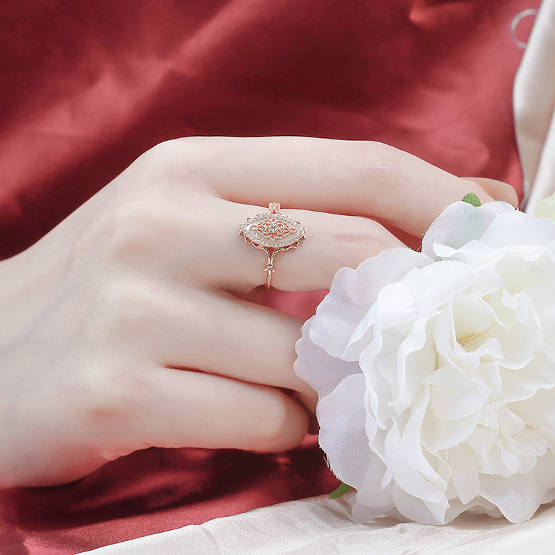 Natural White Shell Vintage Style Ring – Stylish Gifts — 1
