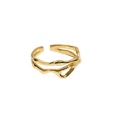 Women's Freeform Irregular Sterling Silver Ring – Gifts for Her — 5