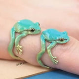 Cute Personality Frog Ring Retro Exaggerated Style – Stylish Gifts — 5