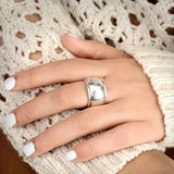 Wide-faced Couple Lucky Copper Ring – Gifts for Couples — 7