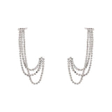 Ladies Multilayer Chain One Piece Stud Earrings – Stylish Gifts — 3
