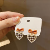 Temperament Niche Peach Heart Earrings Japanese – Stylish Gifts — 3
