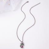 Black Cat Necklace Red Blue Purple White Heart – Jewelry Gift Ideas — 10