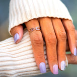 S925 Sterling Silver Open Pin Ring For Women – Gifts for Her — 5