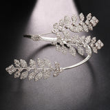 Leaf Opening Bracelet Fashionable Full Diamond – Jewelry Gift Ideas — 2