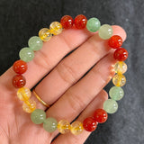 8mm Yellow Beaded Bracelet Bracelet Hand – Jewelry Gift Ideas — 1
