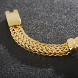 Fongten Boxing Mesh Link Chain Gold Color Men – Jewelry Gift Ideas — 4