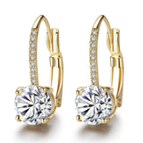 Creative Golden Micro-inlaid Four-claw Round Diamond – Stylish Gifts — 5