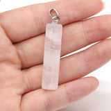 Natural Stone Semi-Precious Cylindrical Pendant – Jewelry Gift Ideas — 10